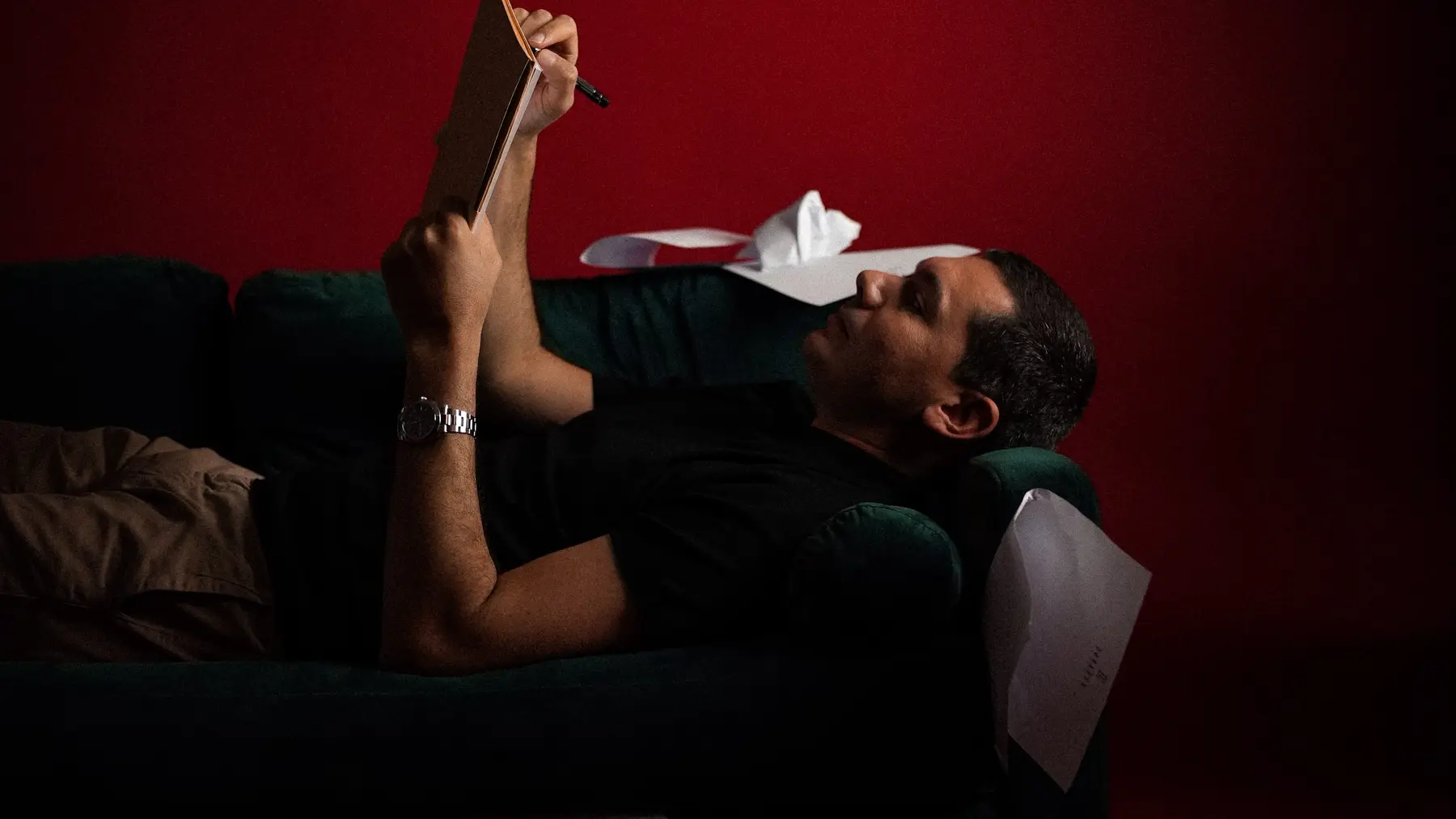 Simon Daragon, séance photo autour de l'écriture du slam